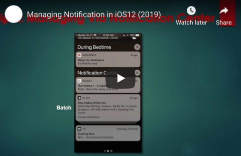 Efficiently Manage Notifications In iOS 12